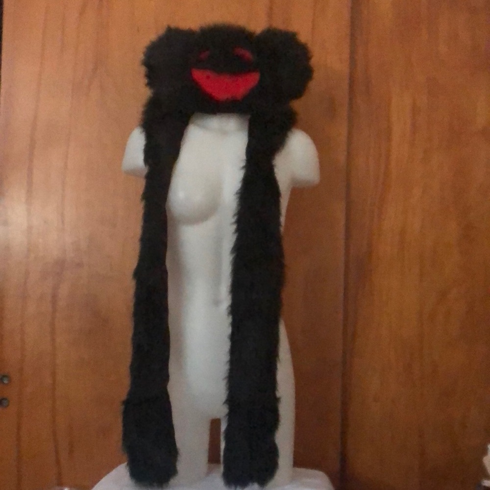 Anime Smily Face Hat With Hand Pockets Costume Halloween Cosplay